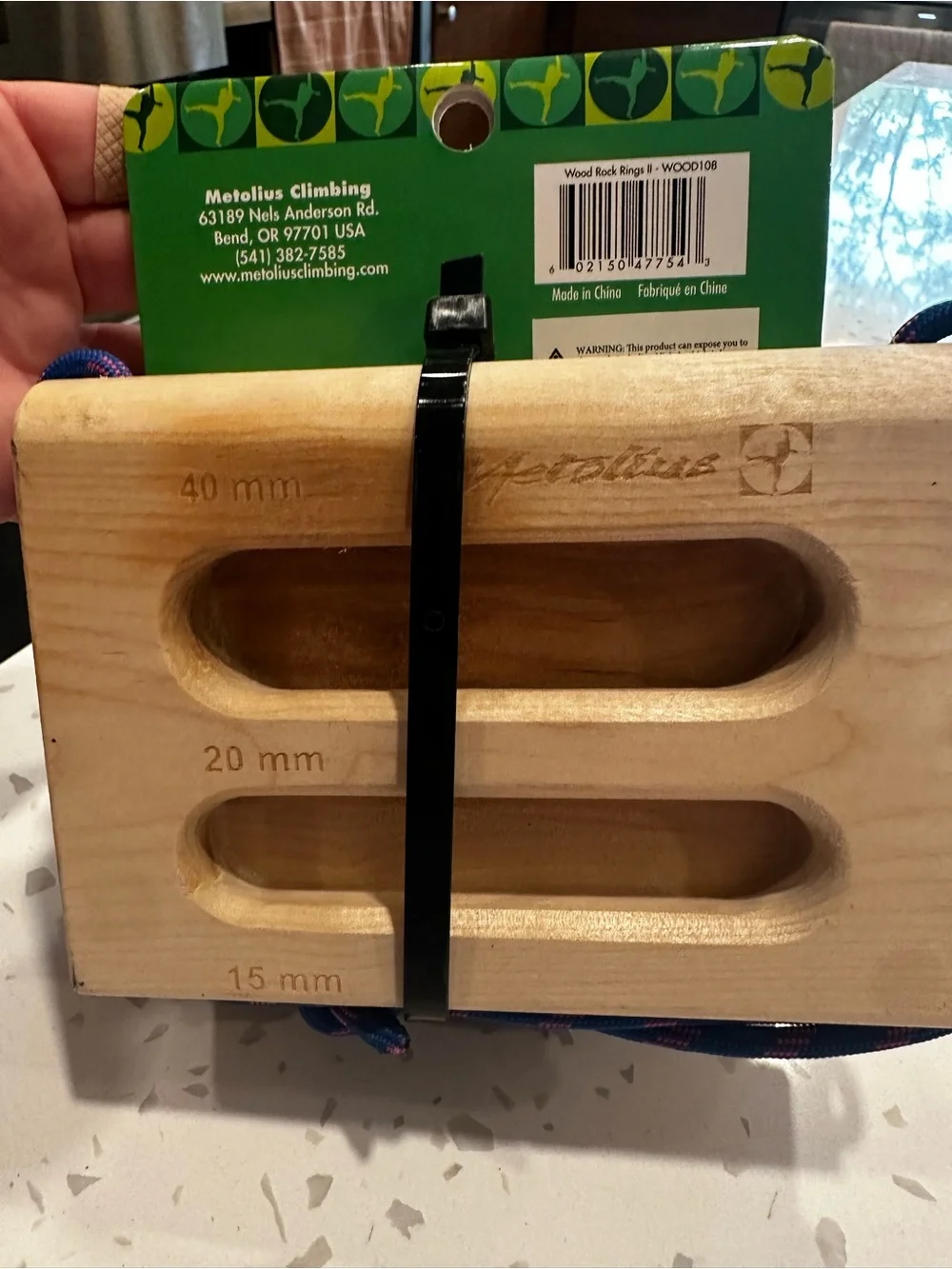 Wood Rock Rings II - Natural Wood Fingerboard